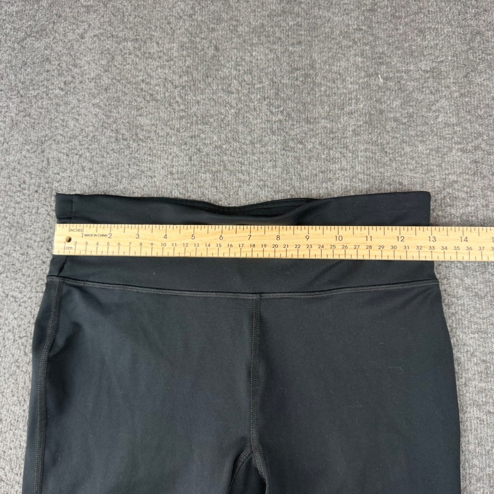 Under Armour Capri Leggings Women's Small Black Mesh Hem Zipper Pocket Running - Picture 3 of 8